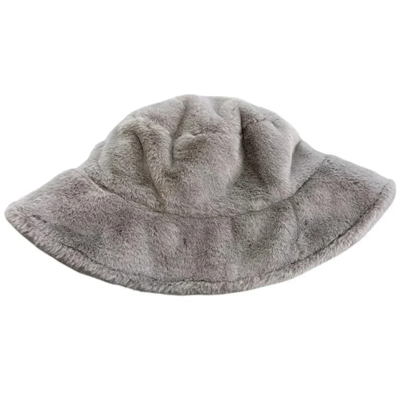 Sprigs Reversible Faux Fur Sherpa Bucket Hat - Picture 1 of 13